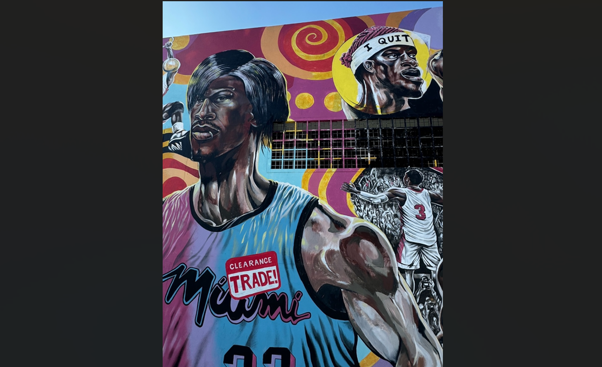 Kyle Holbrook’s updated Jimmy Butler mural in Wynwood