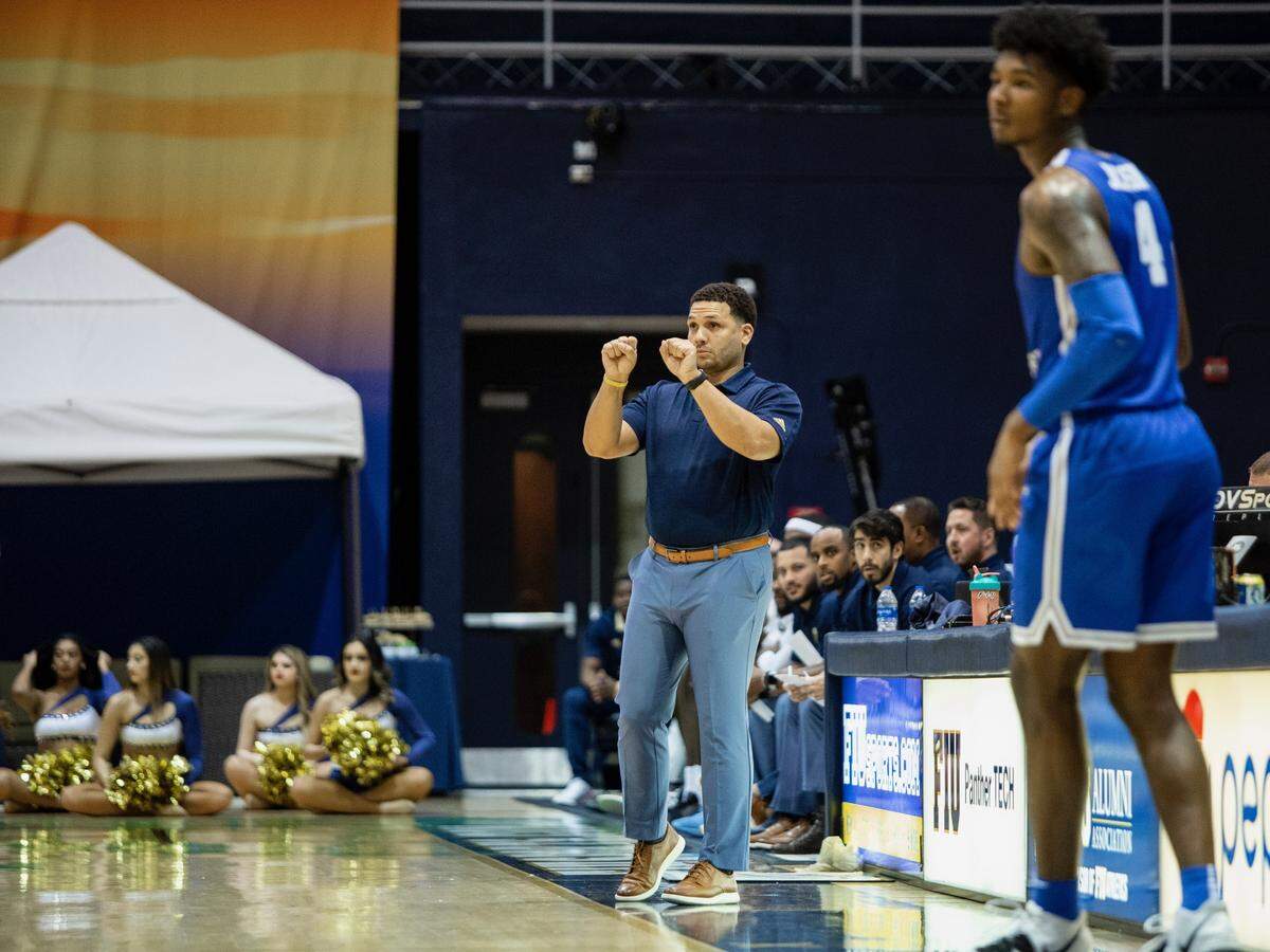 FIU Panthers basketball coach Jeremy Ballard.
