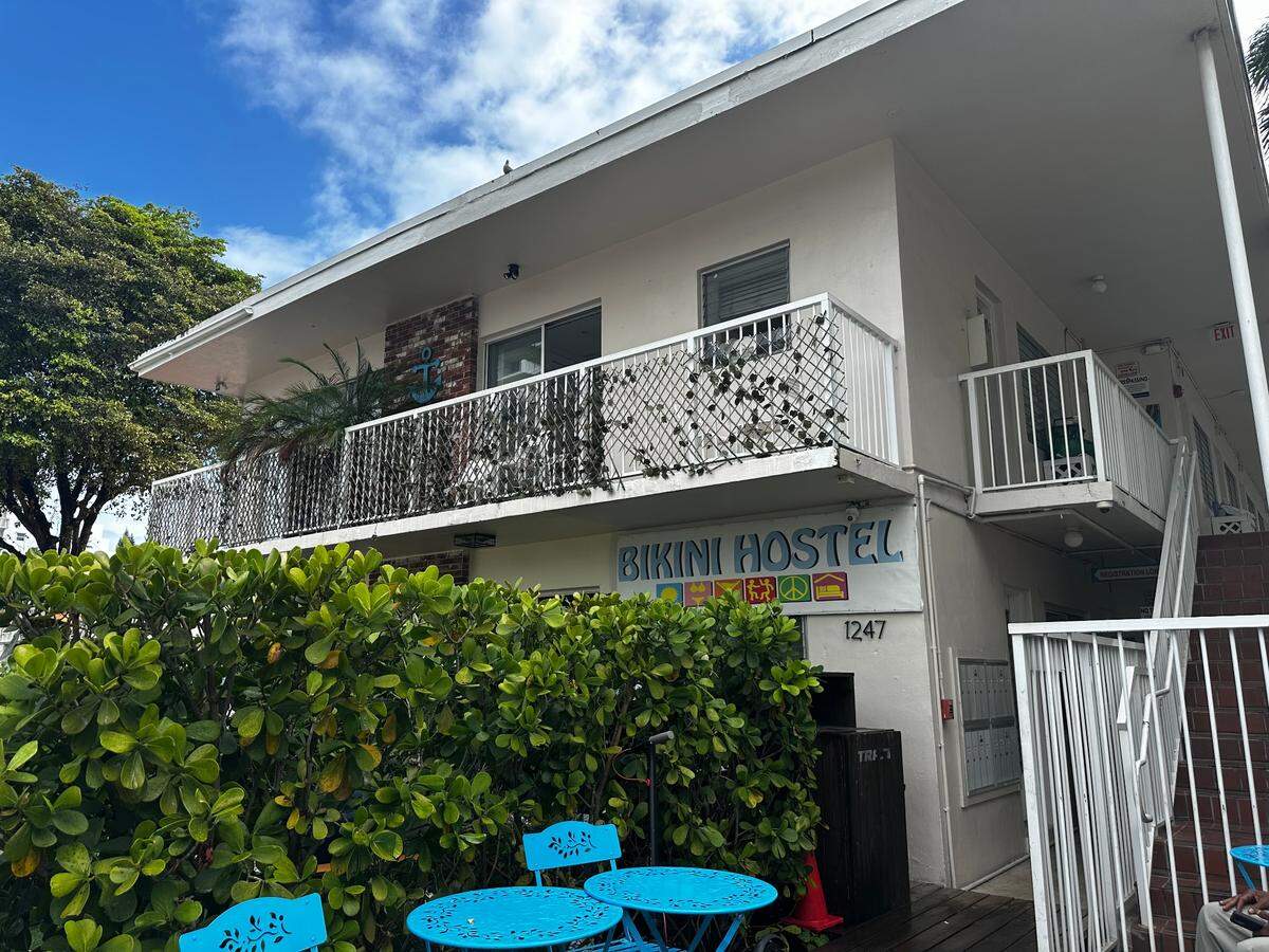 Dozens of homeless people were sent to stay at the Bikini Hostel at 1247 West Ave. in South Beach.