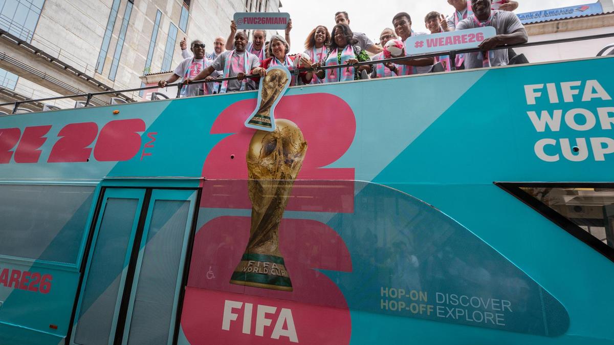 In 2023, Miami-Dade County Mayor Daniella Levine Cava, along with former soccer players and elected officials, celebrated the unveiling of FIFA World Cup Miami 2026 in downtown Miami.