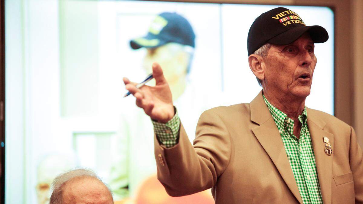 Julio Martinez speaks at a press conference to introduce a new local TV channel, launched by the Cuban founding family of the CMQ in Havana on Monday, February 25, 2019 in Hialeah Gardens.