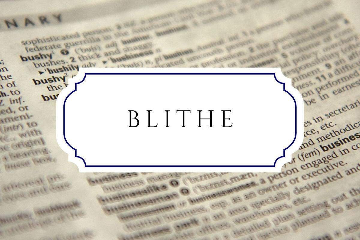 word names blithe