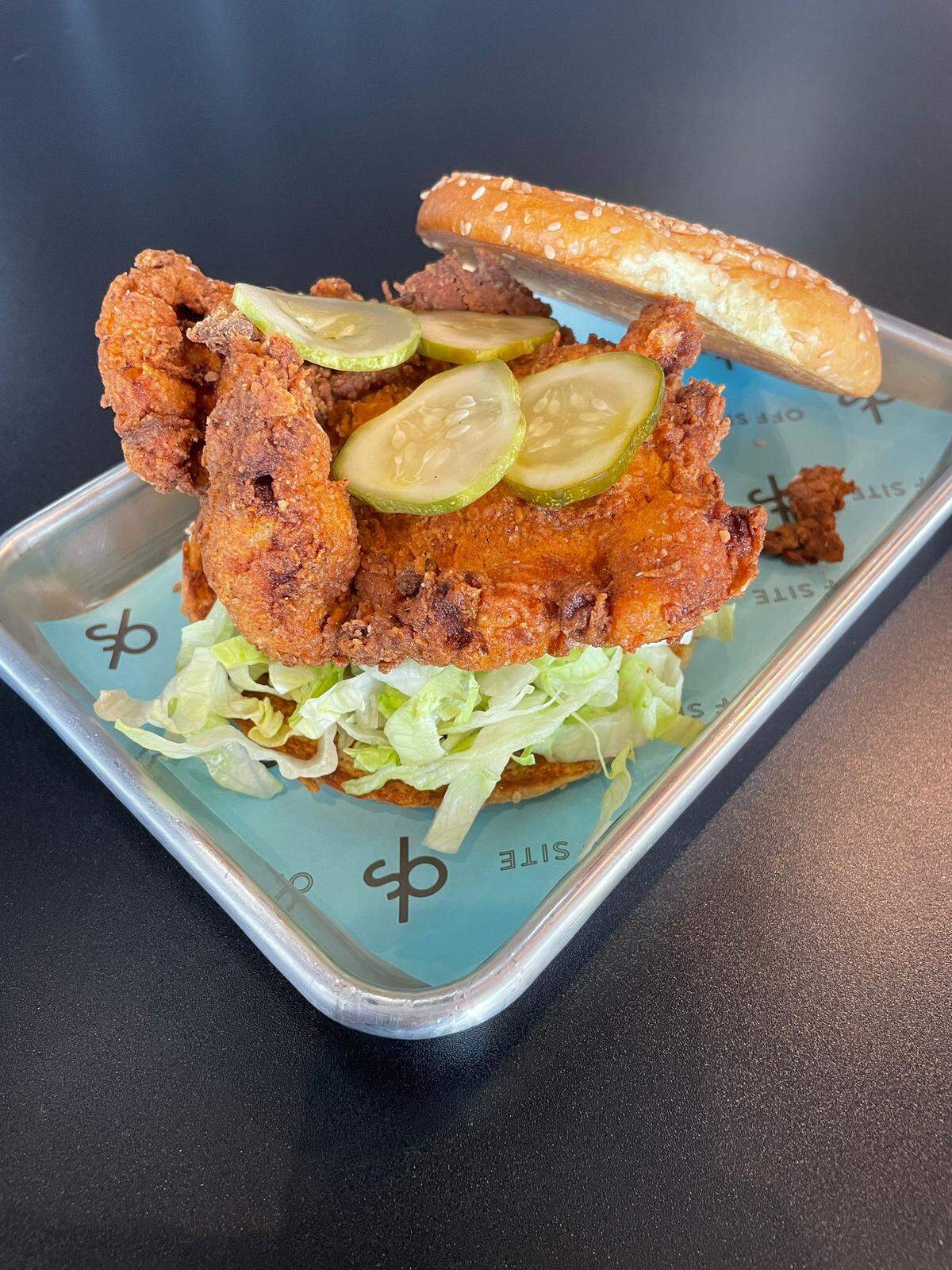 Say hello to the Super Good Fried Chicken Sandwich at Off Site. Chef Steve Santana perfected it at his weekly pop-up at the now-closed Boxelder Brewery in Wynwood.