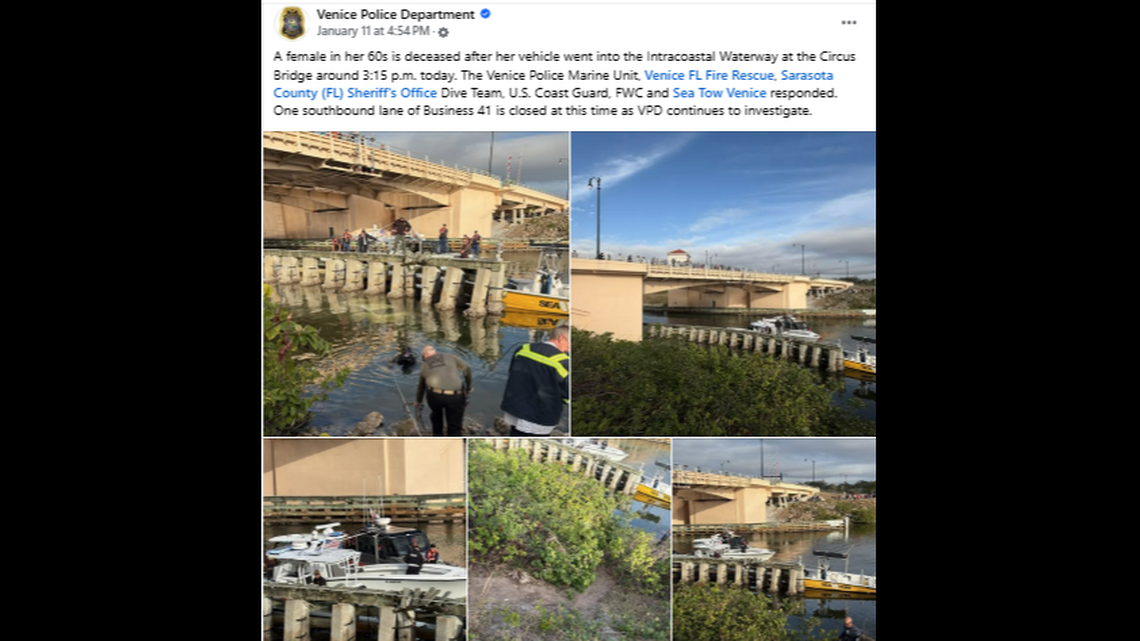 Bystanders joined emergency personnel in rushing to help the driver, and found the vehicle completely submerged on its passenger side near the end of a narrow dock.