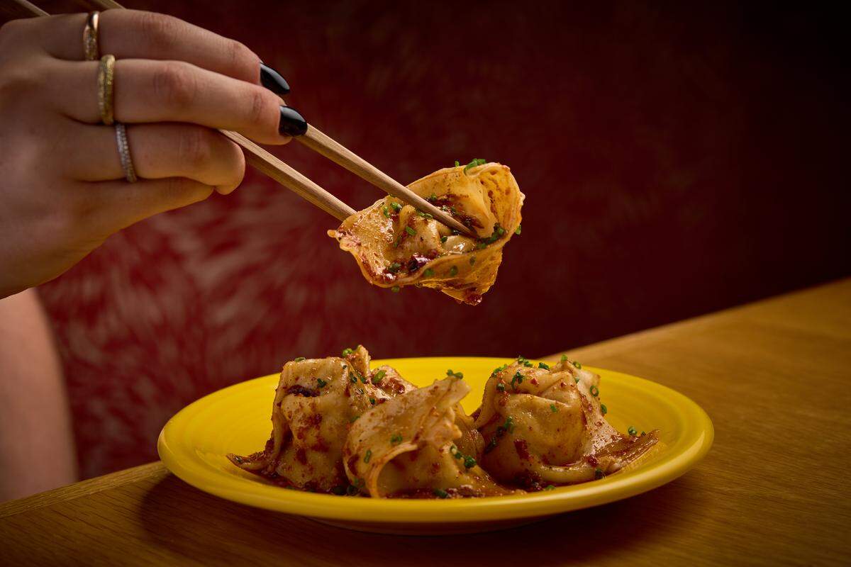 Dumplings at Cho Funky Asian Bistro in Miami Beach.