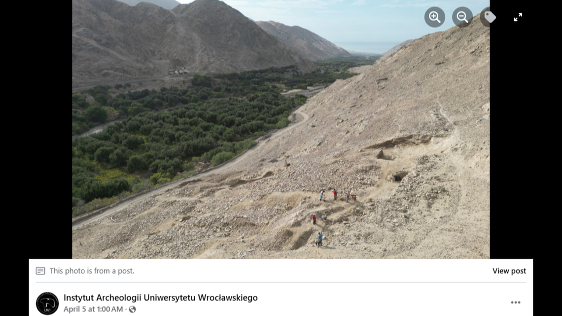 Excavations in a valley in southern Peru revealed a special collective burial for victims of conflict, Polish researchers said.