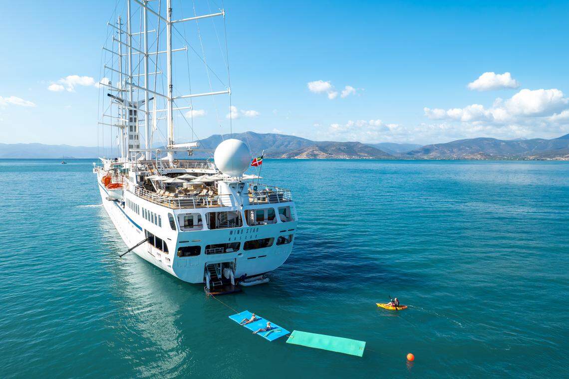 Windstar Cruises offers voyages on sailing ships and power-driven yachts.