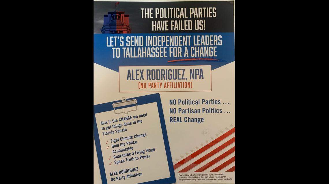 Voters in Senate District 37 received dark money-funded mailers that featured little-known, no-party candidate Alex Rodriguez. The mailers aimed to “confuse” voters. Similar mailers backing no-party candidates in SD 9 and SD 39 were also sent to voters in those districts.