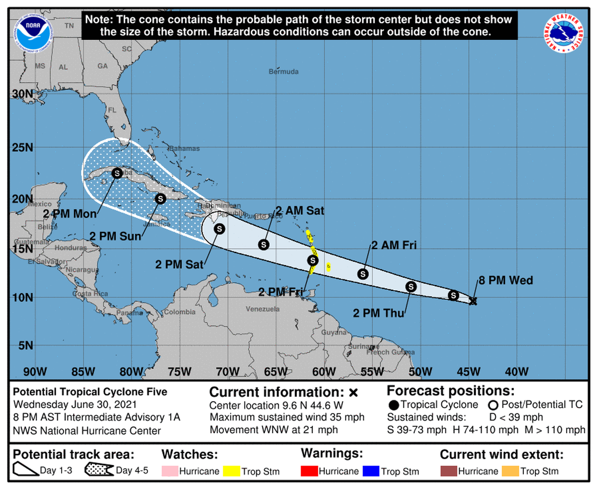 Potential Tropical Cyclone 5, a disturbance, is on the verge of strengthening into a tropical depression and potentially a tropical storm.