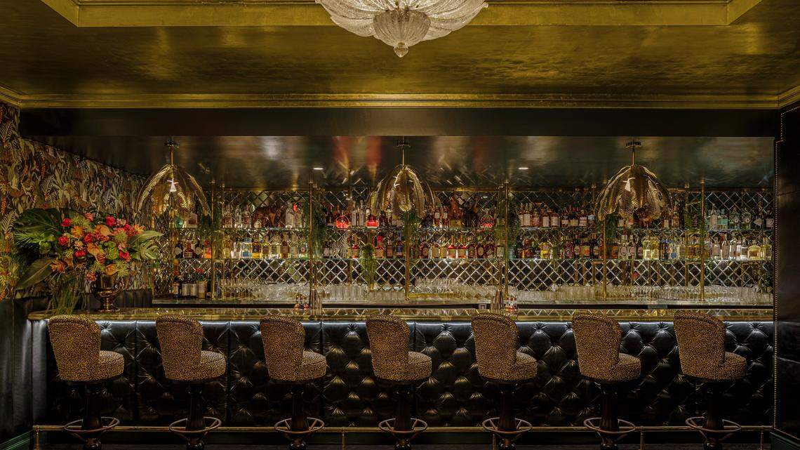The bar at Dirty French, the new Brickell Steakhouse