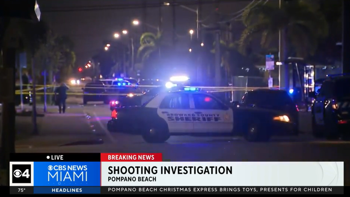A Christmas Day shooting killed two men in Pompano Beach, Florida, on Monday, Dec. 25, 2023, according to the Broward Sheriff’s Office.