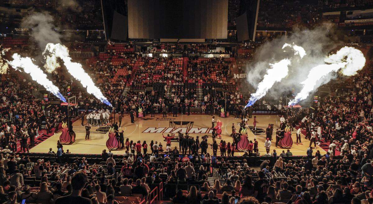 The Kaseya Center for a Miami Heat in-season tournament NBA Cup game on November 26, 2025.