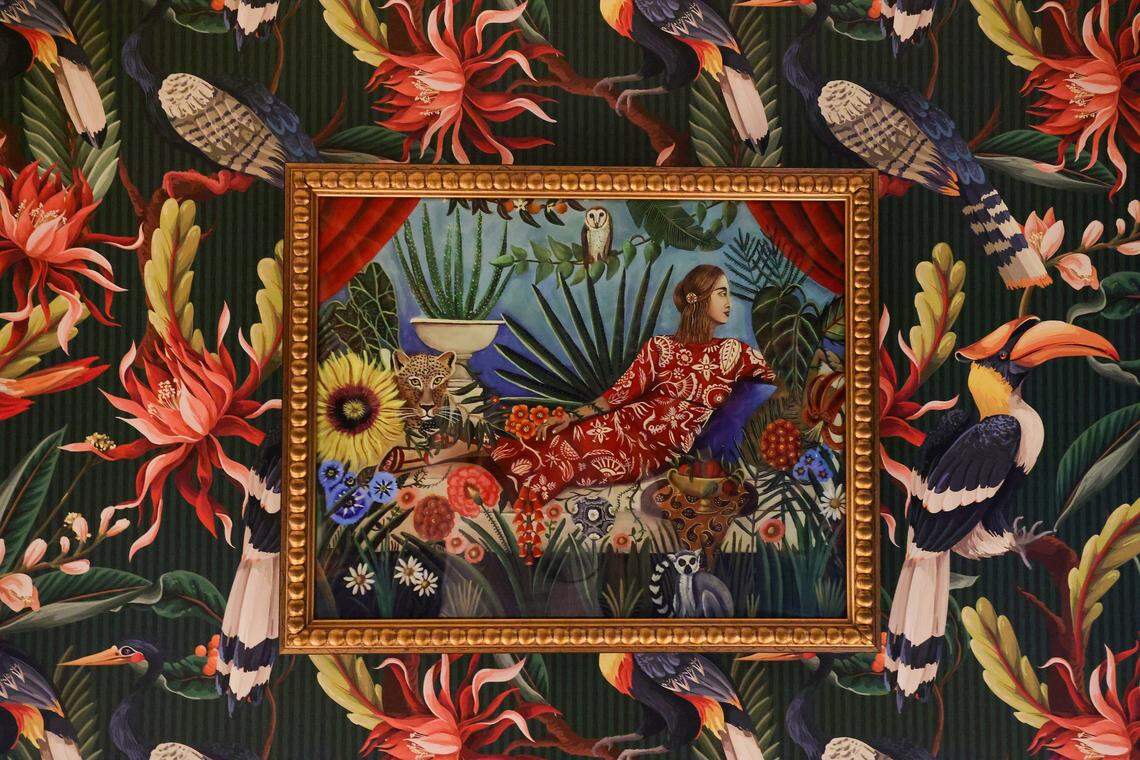 Each floor hallways of Casa Cañita, a new boutique hotel on historic Ocean Drive in Miami Beach, set to open under the direction of designer Nicolette Bernstein, her sister, chef Michelle Bernstein, and partners, are decorated with a Latin tropical motif and framed art on most walls. The hotel was toured ahead of its grand opening on Tuesday, April 21, 2026.