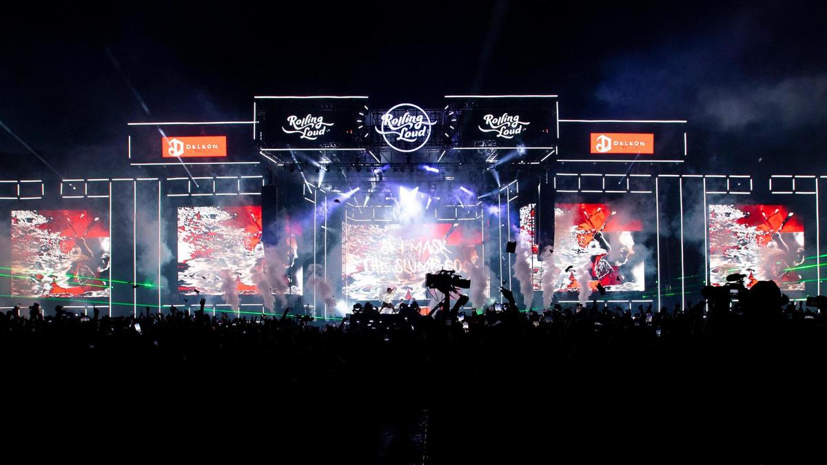 A view of the Ciroc main stage during the second day of Rolling Loud Miami, an international hip-hop festival, at Hard Rock Stadium in Miami Gardens, Florida, on Saturday, July 23, 2022.