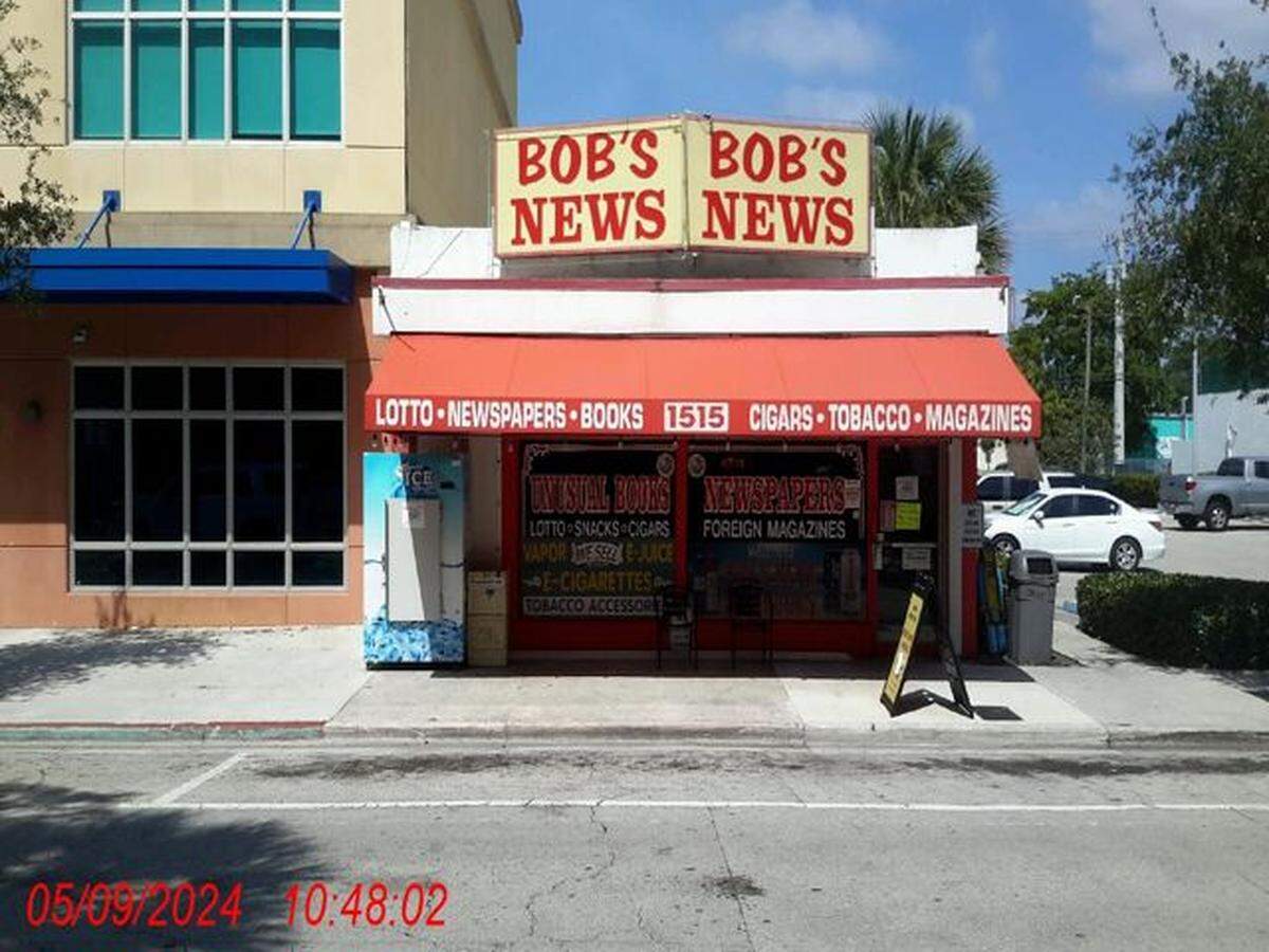 Bob’s News & Books, 1515 S. Andrews Ave. in Fort Lauderdale