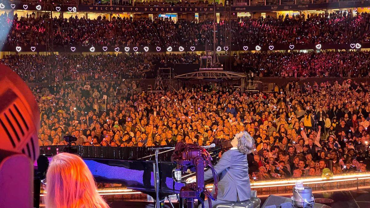 Adam Chester, a Miami Beach Senior High School Class of 1981 grad, has been Elton John’s rehearsal pianist since 2005. But on Nov. 20, 2022, Chester got to perform in front of 50,000 fans at Dodger Stadium in Los Angeles and to a TV audience livestreaming on Disney+ at the final North American date of Elton’s “Farewell Yellow Brick Road Tour.” Elton and Kiki Dee sang “Don’t Go Breaking My Heart” while Chester played Elton’s piano and sang backing harmonies.