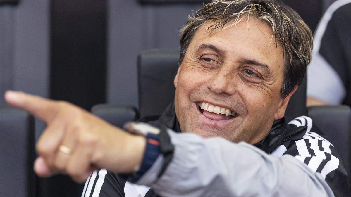 Inter Miami head coach Guillermo Hoyos reacts before his MLS match against the New England Revolution in Nu Stadium at Miami Freedom Park on Saturday, April 25, 2026, in Miami, Fla.