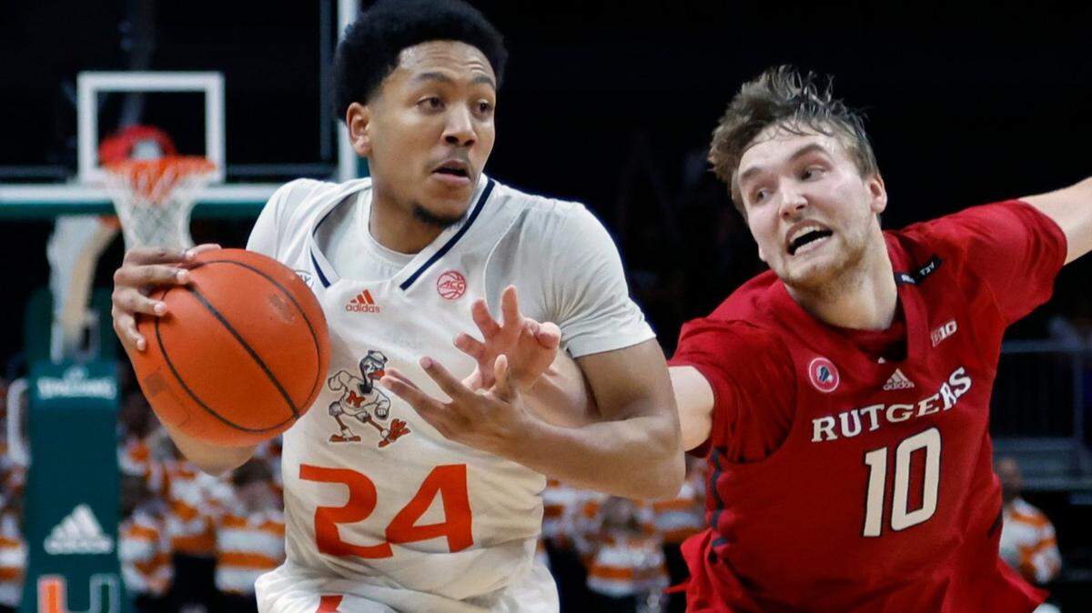 Sharpshooting Miami Hurricanes guard Nijel Pack (24) has come on strong in recent games and will be counted on against Duke on Monday.