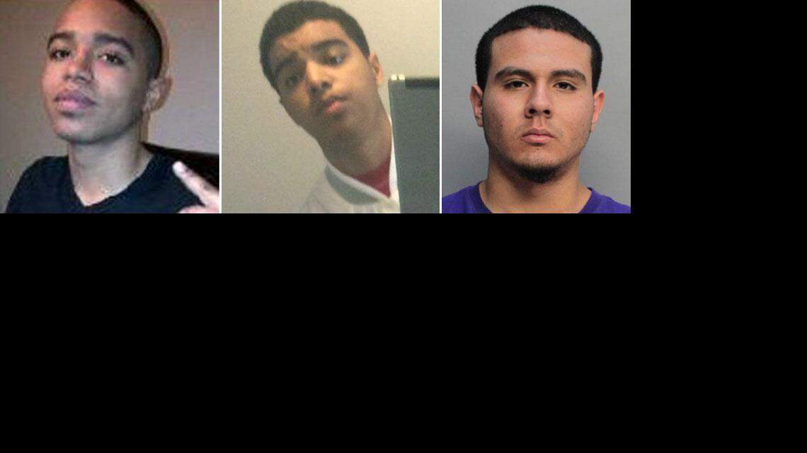 From left, Jean Wabafiyebazu, Marc Wabafiyebazu and Anthony Rodriguez