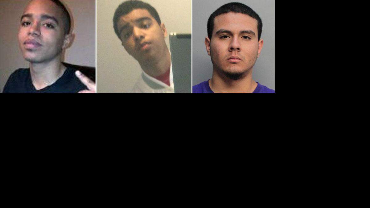 From left, Jean Wabafiyebazu, Marc Wabafiyebazu and Anthony Rodriguez