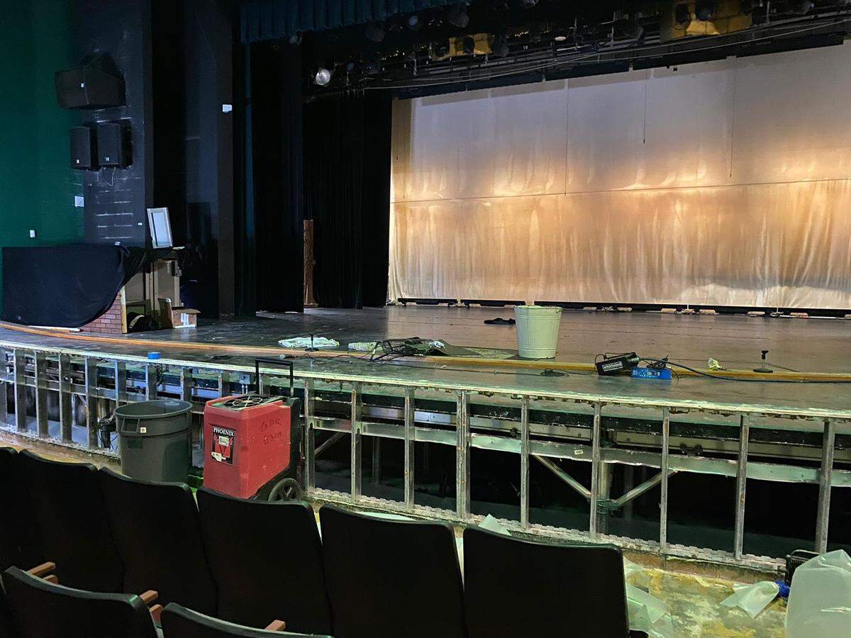 Damage left behind at Parkway Middle School in Fort Lauderdale following historical rainfall on the week of April 12, 2023.