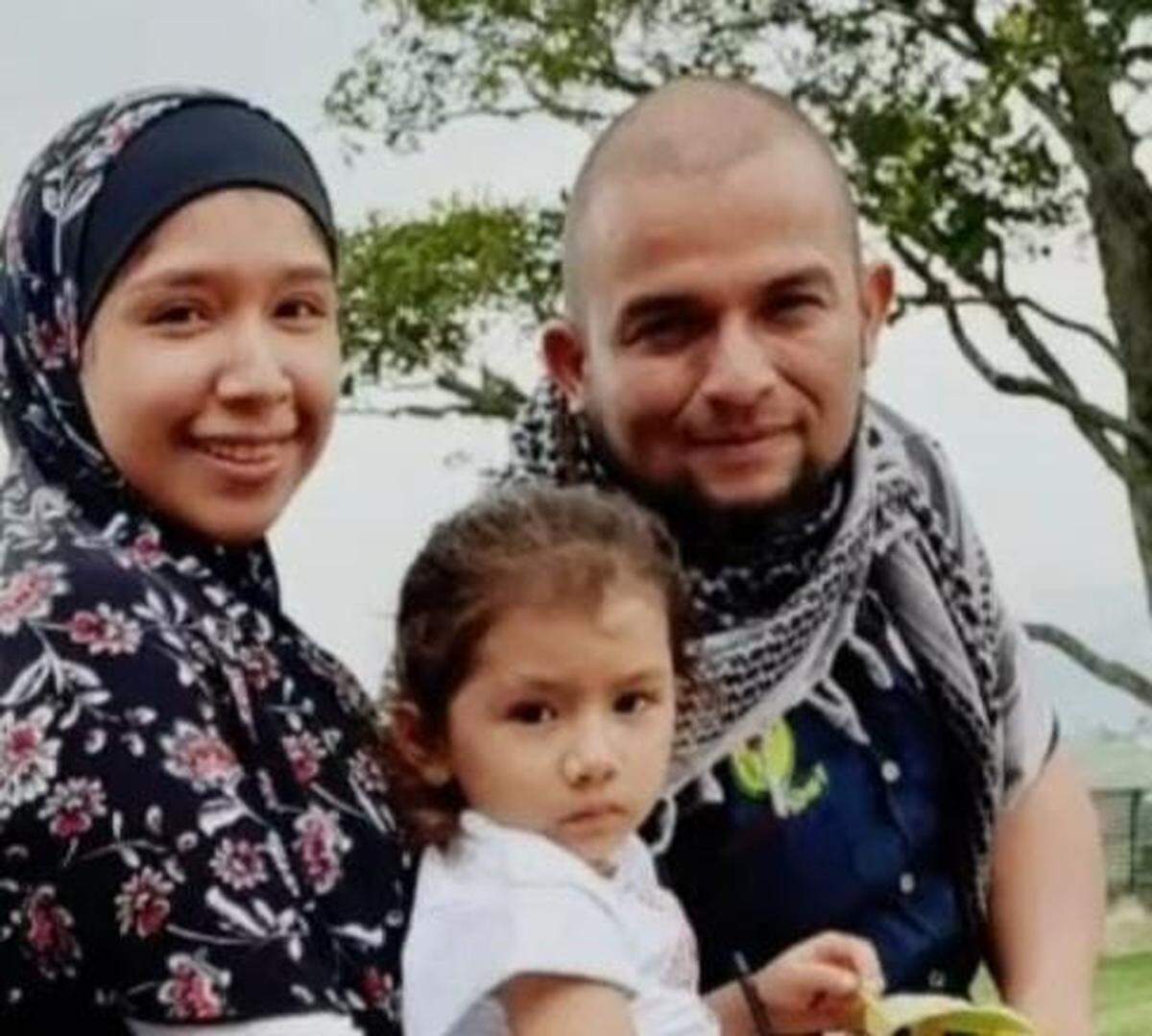 Jonatan Palacios and his family during happier times.
