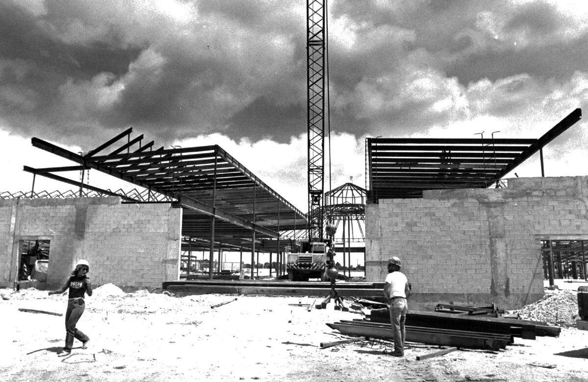 The construction of Kendall Town & Country shopping complex.