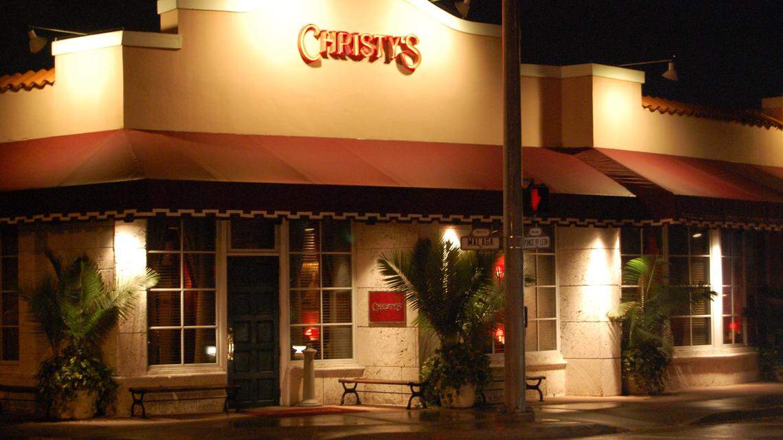 Christy’s restaurant, a fixture in Coral Gables since 1978, was sold. The longtime general manager will lead a new ownership group that will continue to run it in the same location.