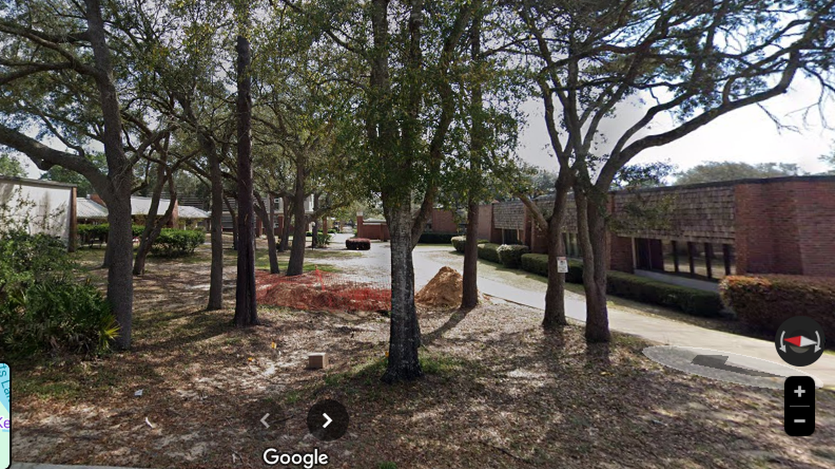 The suspect was found on the campus of Northwest Florida State College and charged with two felony counts of aggravated animal cruelty, officials said.