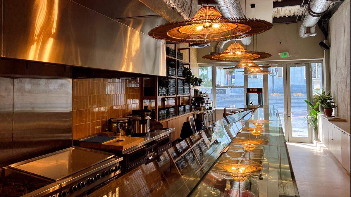 The interior of Jrk! restaurant in downtown Miami, which serves Jamaican favorites.
