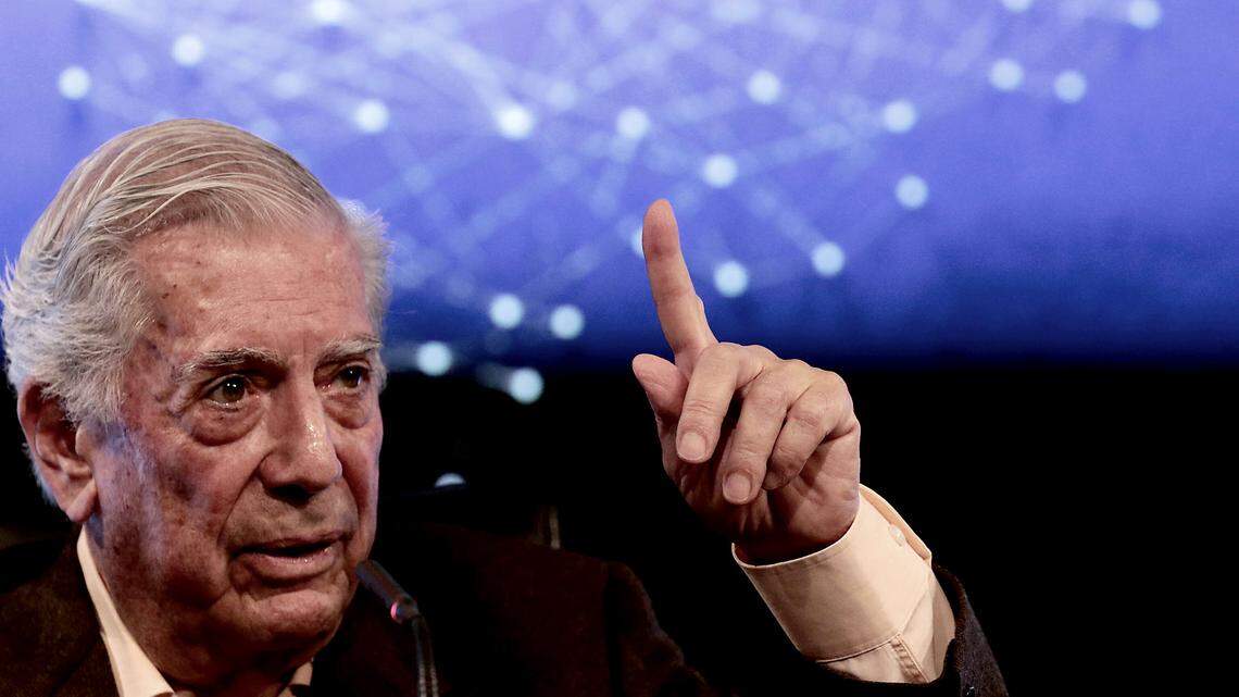 Archive photo of Peruvian writer Mario Vargas Llosa. His works have won numerous awards, including the 2010 Nobel Prize in Literature.