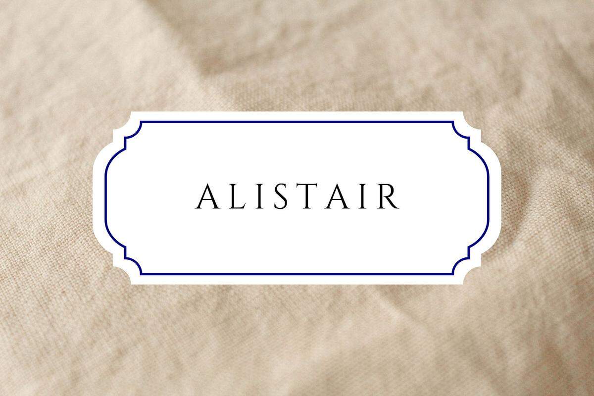 names that start with a alistair