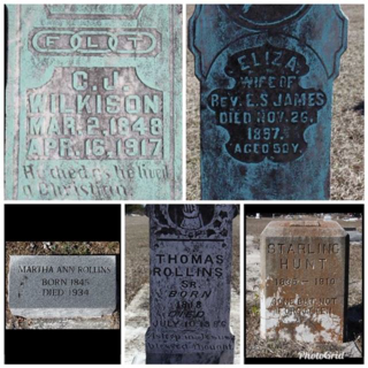 Headstones from some of the oldest families in the historically Black community near Archer, in North Florida. Utility companies wanted to put a 630-acre solar farm in the community, but residents resisted and blocked it.