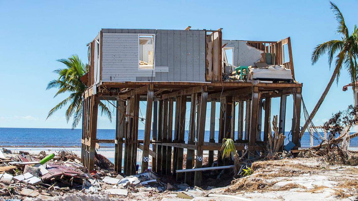 Scenes of destruction along Estero Boulevard in Fort Myers Beach two days after Hurricane Ian hit Florida’s west coast as a Category 4 storm, on Friday September 30, 2022.