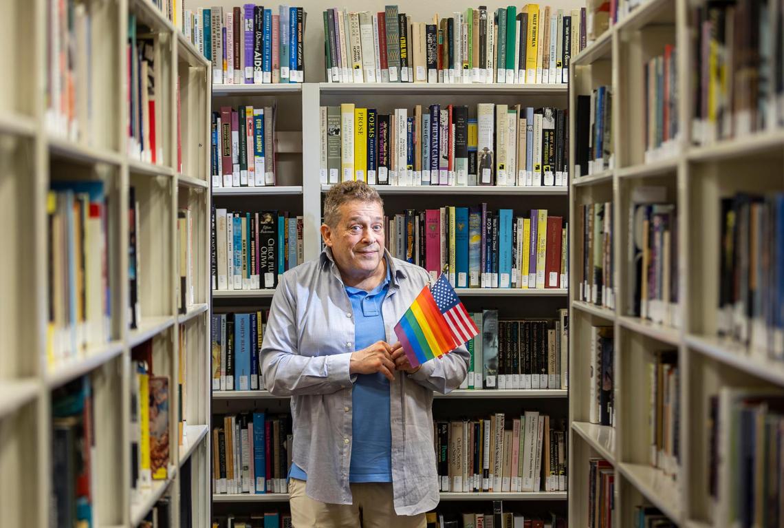 Robert Kesten, the executive director of the Stonewall National Museum, Archives and Library, is photographed at the center on Tuesday, Feb. 25, 2025, in Fort Lauderdale, Fla.