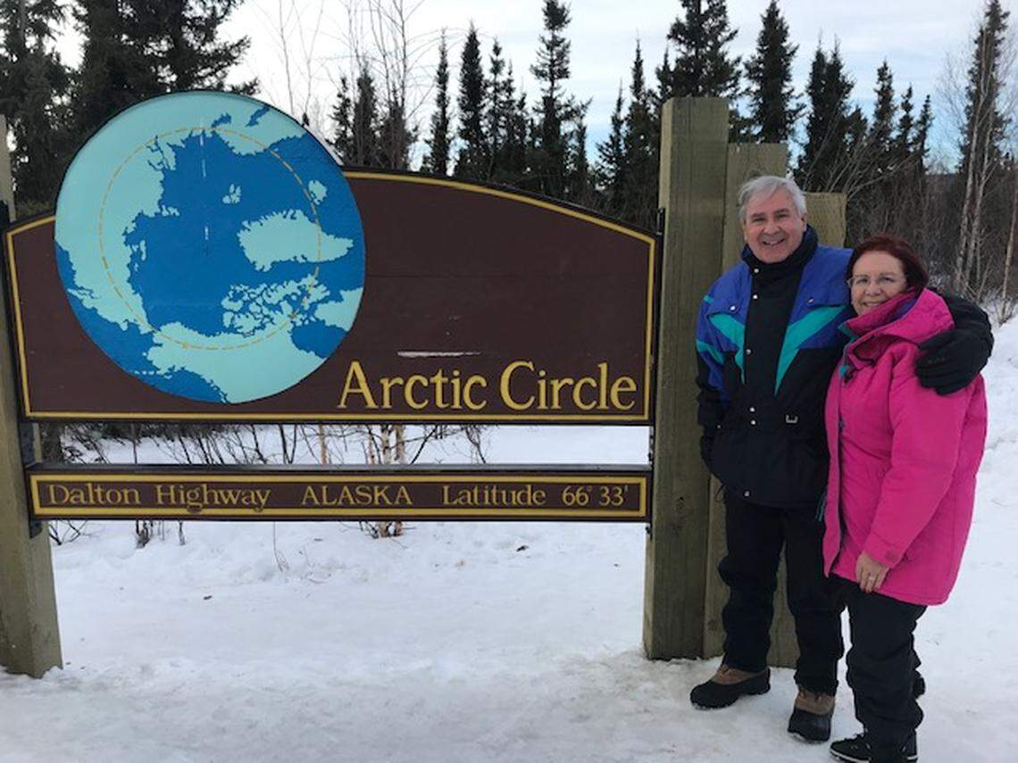 Fernando “Fernan” Hernandez is grateful for the “second chance to live” that Operation Pedro Pan gave him. Pictured in this March 2022 photo is Hernandez and his wife, Josie, visiting the Arctic Circle, Alaska.