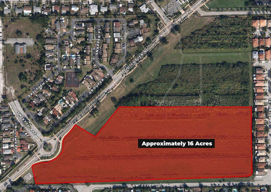Cutler Bay’s new property, farm land that has grown potatoes and fruit trees, will someday house Town Hall and maybe a park and other community facilities.