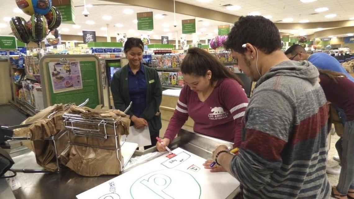 Marathon Middle/High School students spend May 16 at the Middle Keys Publix as part of the “Kids and the Power of Work” program. The purpose was to get behind the scenes to experience possible jobs and the skills necessary to do them.