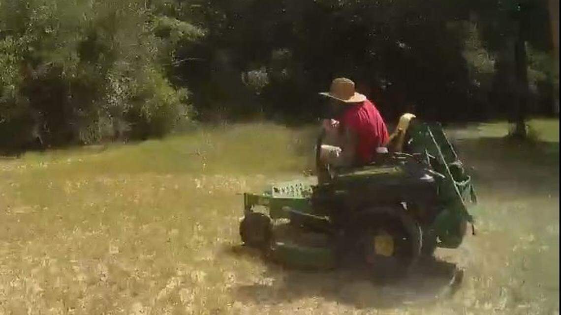 A strange police chase involving a riding lawnmower came to an abrupt end on the Florida Panhandle when deputies “tased” the driver, according to the Okaloosa County Sheriff’s Office.