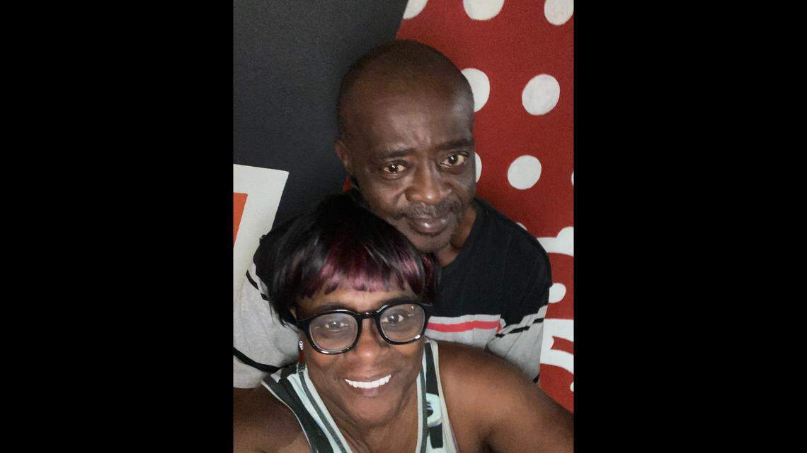 Tony Hopps with his girlfriend.