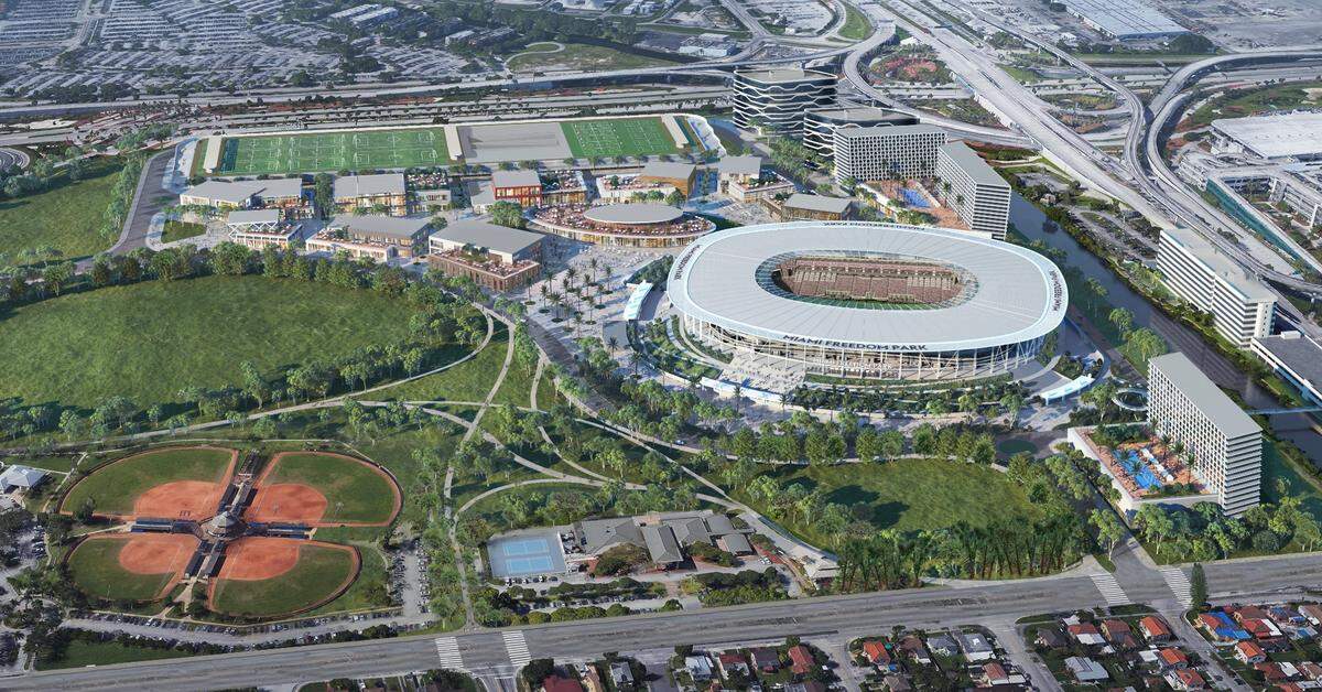La construcción del Miami Freedom Park ha comenzado y la fecha prevista para la apertura del estadio del Inter Miami es a finales de 2025.
