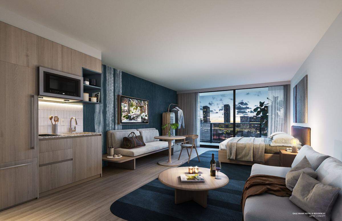The Gale Miami Hotel and Residences inside the Natiivo tower in Downtown Miami will have 240 rooms.
