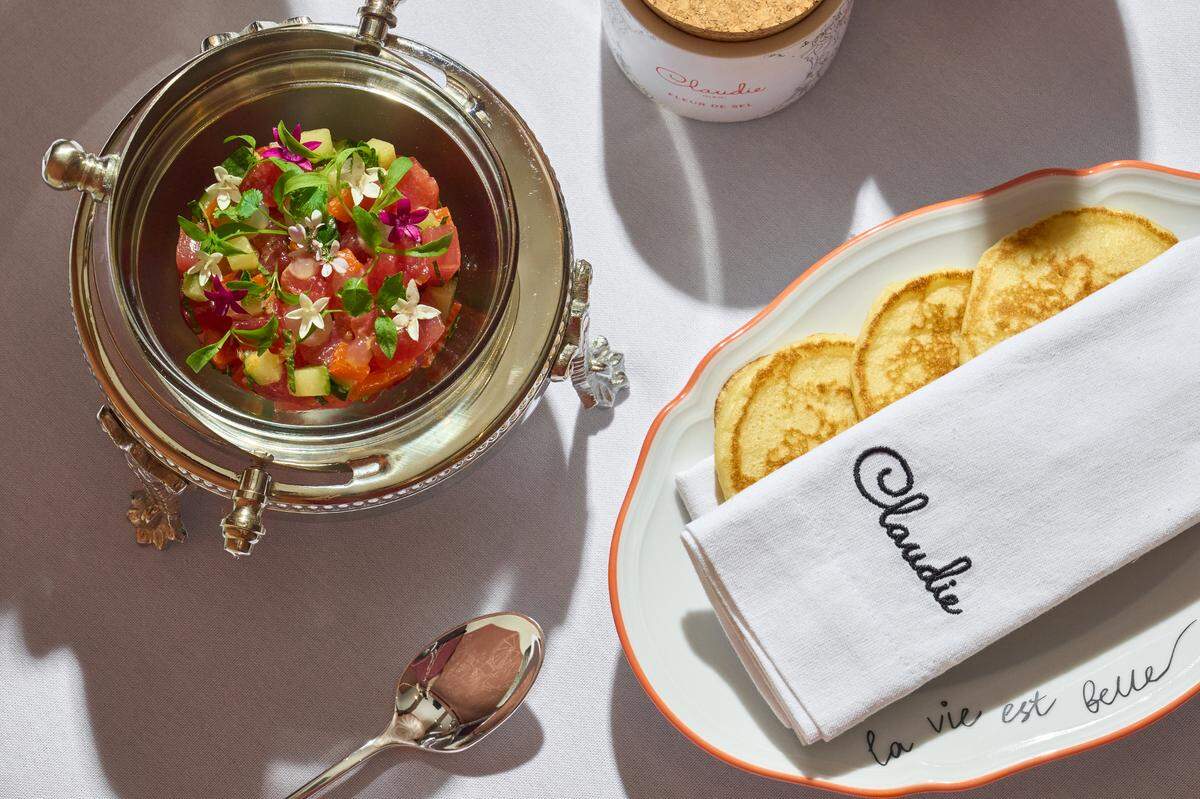 Tuna tartare at Claudie, a new restaurant in Brickell.