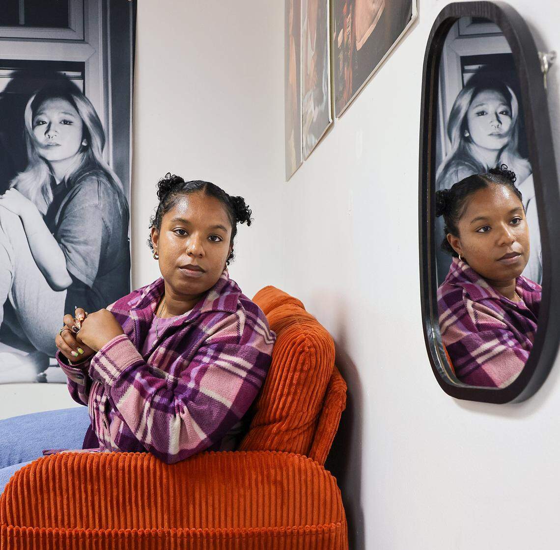Resident artist Lauryn Lawrence is photographed inside her studio at the Tunnel Projects, a multifaceted art space dedicated to supporting local artists on Saturday, April 11, 2026, in Little Havana, Miami, Florida.