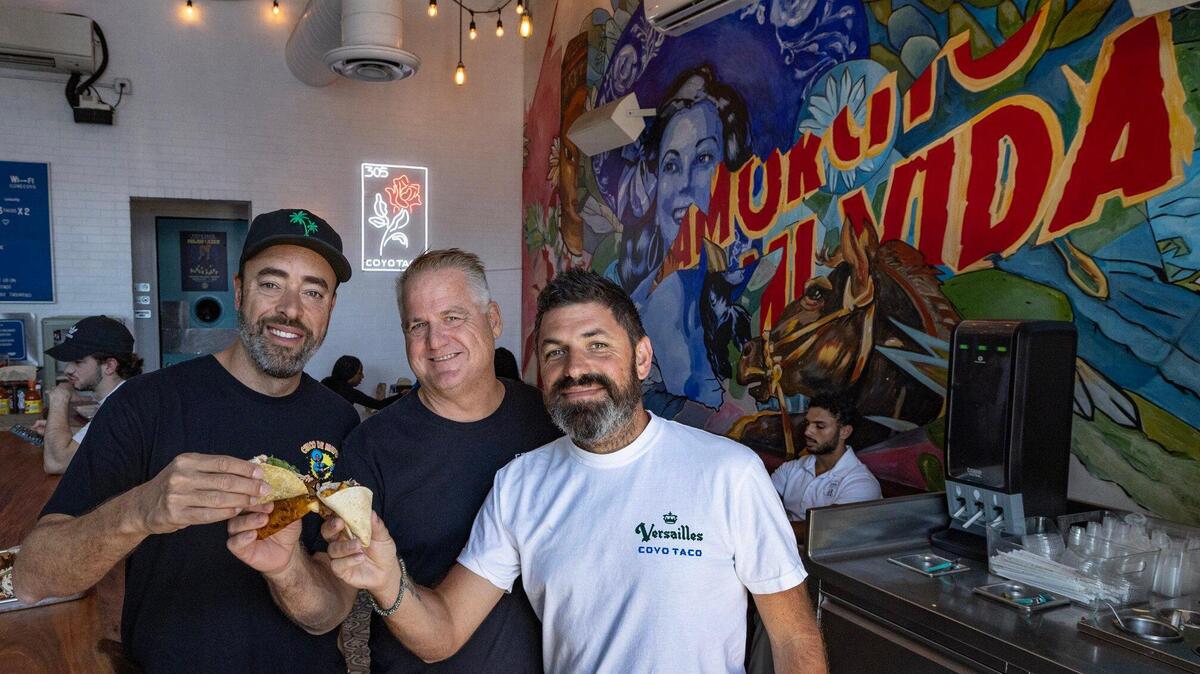 Coyo Taco co-founders and owners Sven Vogtland, chef Scott Linquist and Alan Drummond are celebrating the 10th anniversary of the Wynwood restaurant.