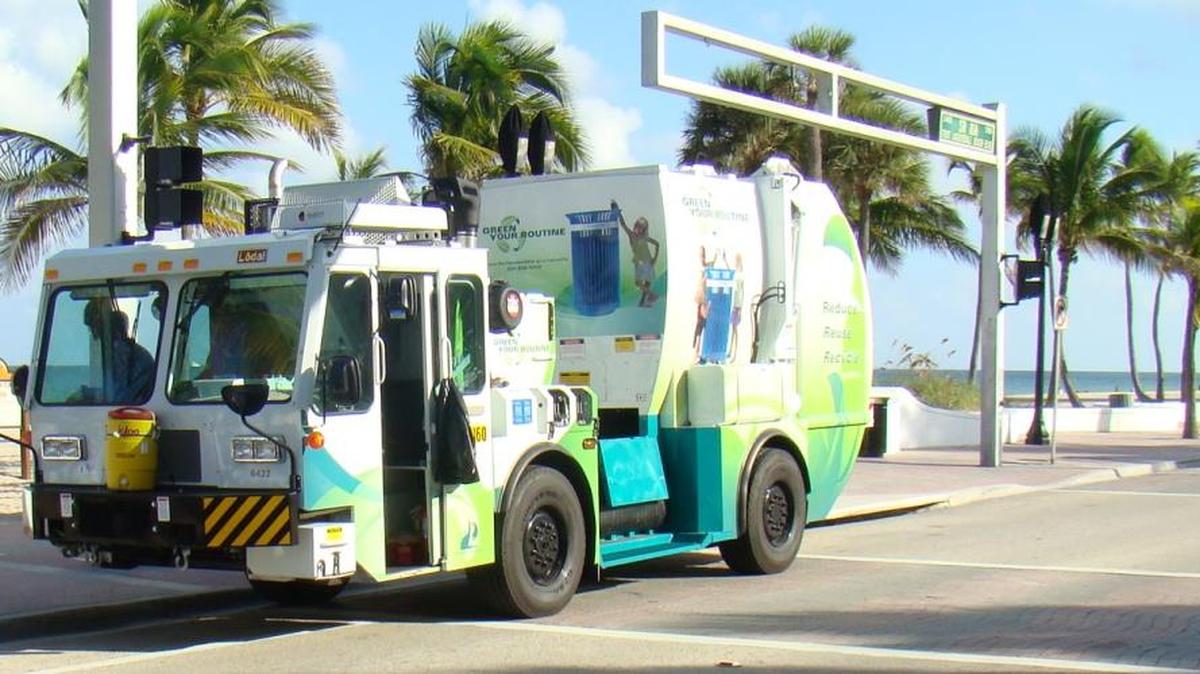 The garbage trucks will roll in Fort Lauderdale on July 4.