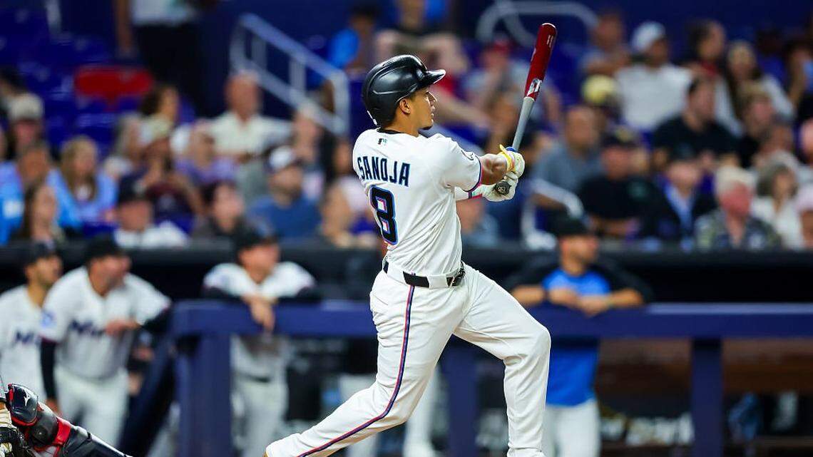 Javier Sanoja’s first grand slam punctuates Marlins’ blowout win of Braves