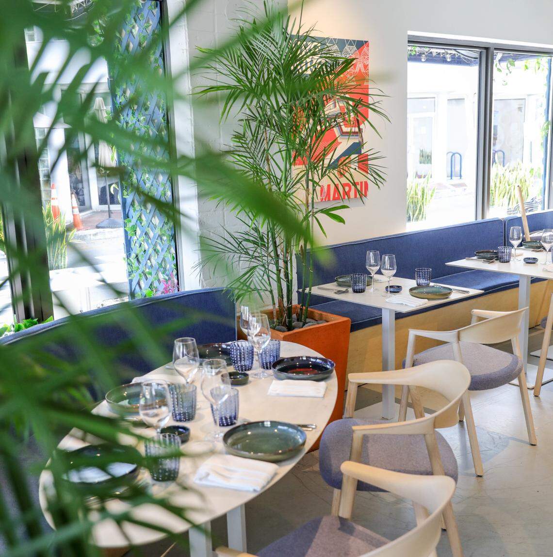 The interior of Like Mike Italian restaurant in Coconut Grove.