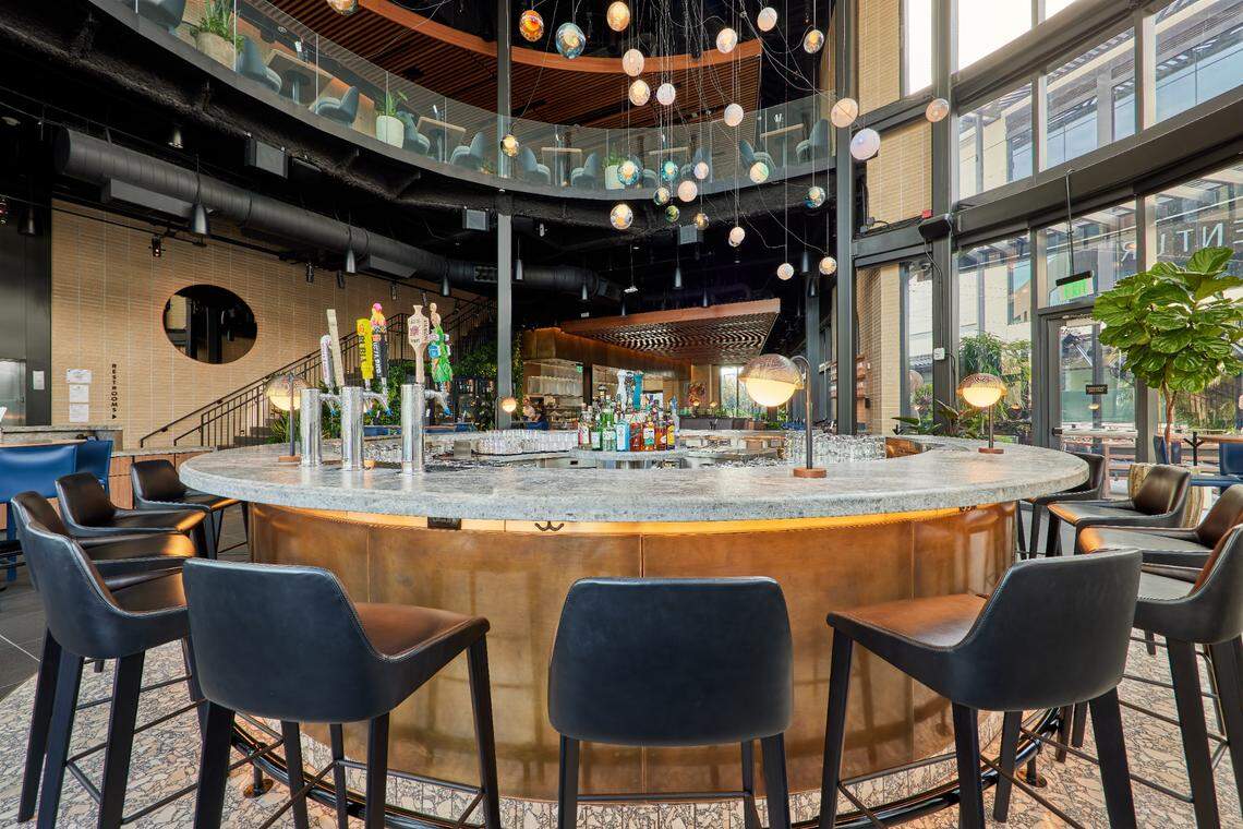 The center bar at the new Joey restaurant in Aventura.