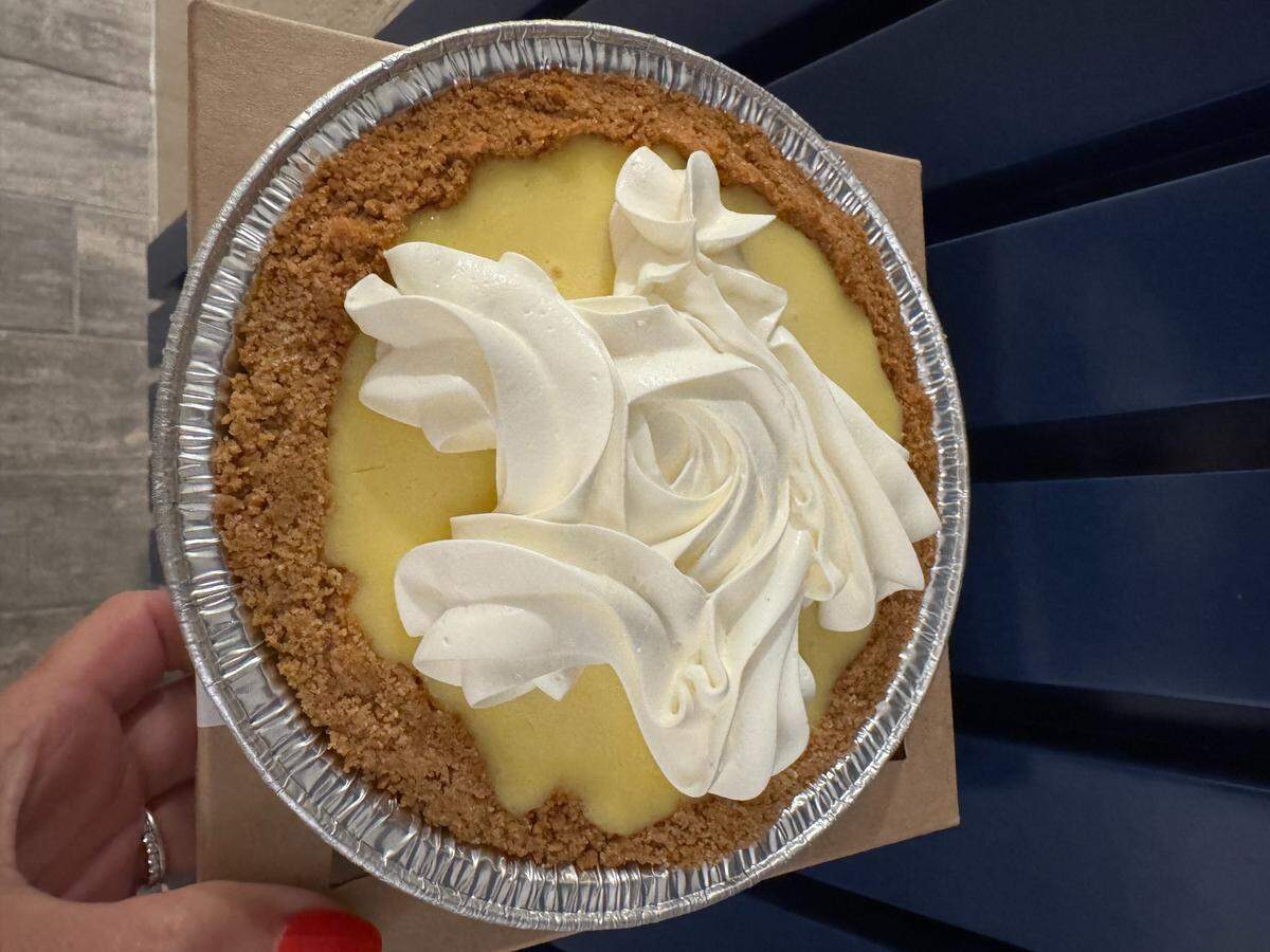 Don’t let the humble packaging fool you — this is the best Key lime pie on the island, courtesy of The Key Lime Pie Lady.